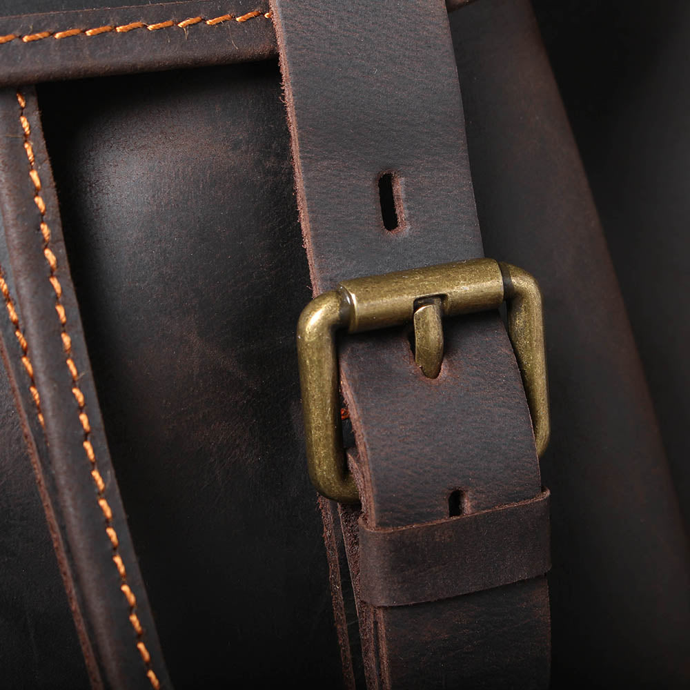 mens leather backpack for travel