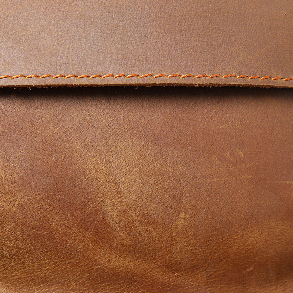 large leather backpack
