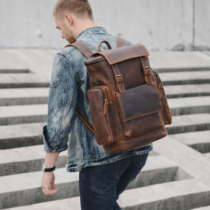 Vintage Genuine Leather Backpack VB08
