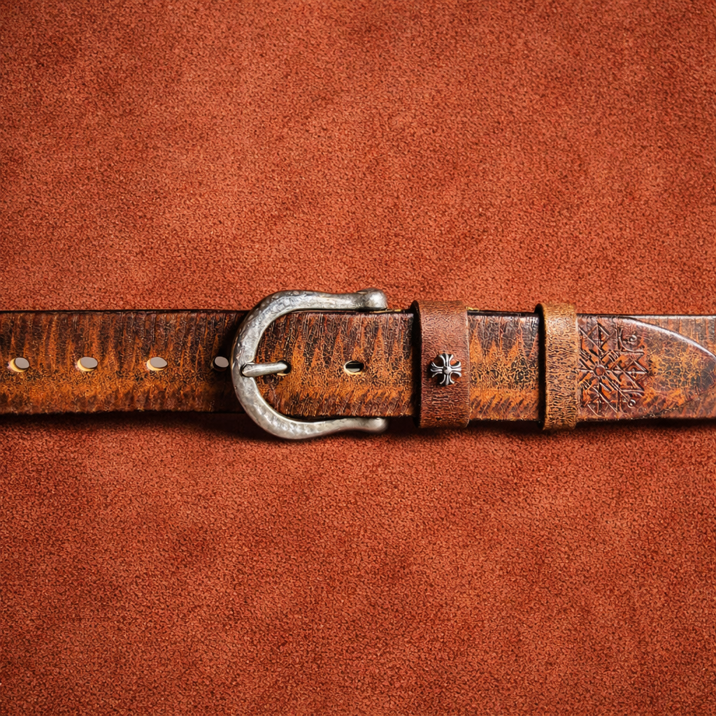 Heritage Edition Handcrafted Genuine Leather Belt Wide 3.8CM B75