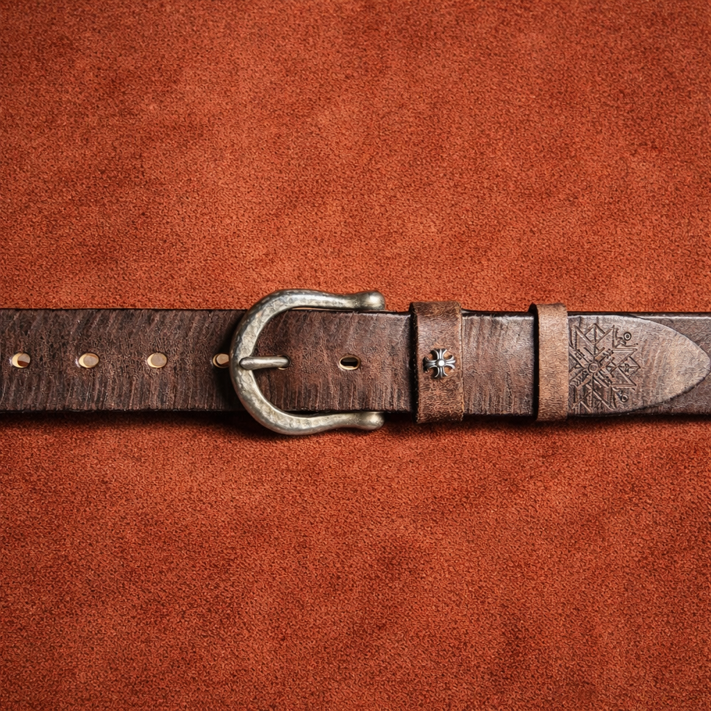 Heritage Edition Handcrafted Genuine Leather Belt Wide 3.8CM B75