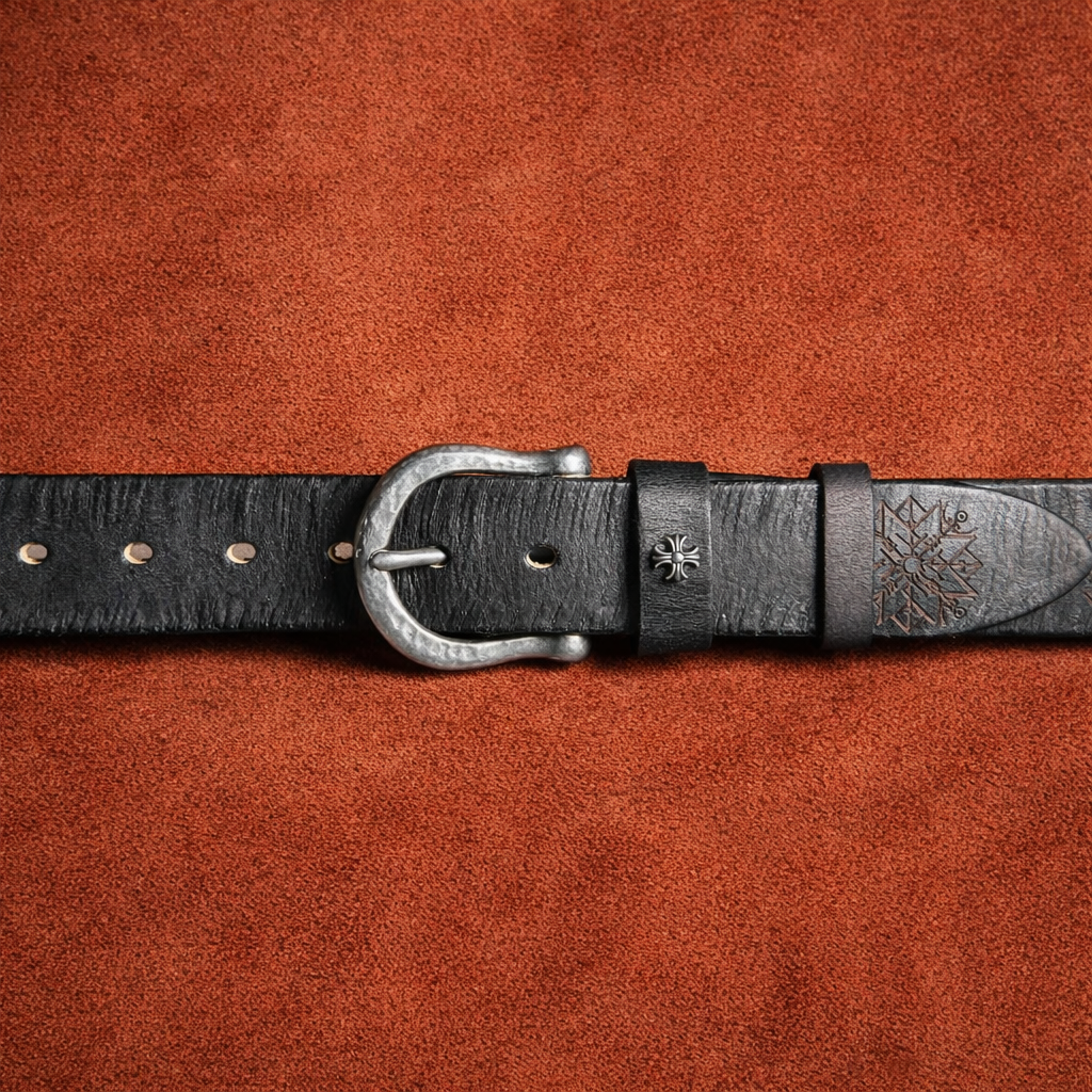 Heritage Edition Handcrafted Genuine Leather Belt Wide 3.8CM B75
