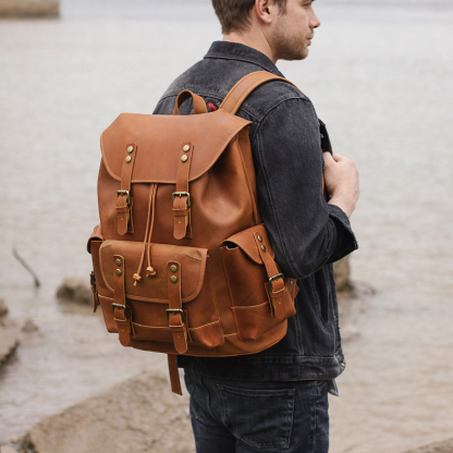 Vintage Genuine Leather Backpack VB38-KKICO