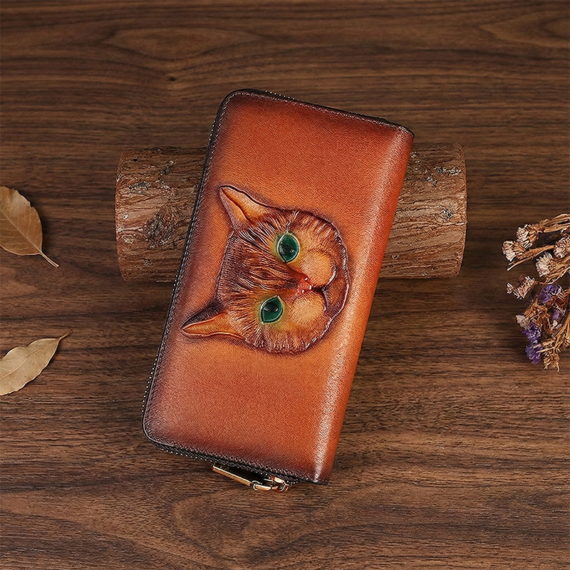 Vintage Embossed Genuine Leather Wallet LW02