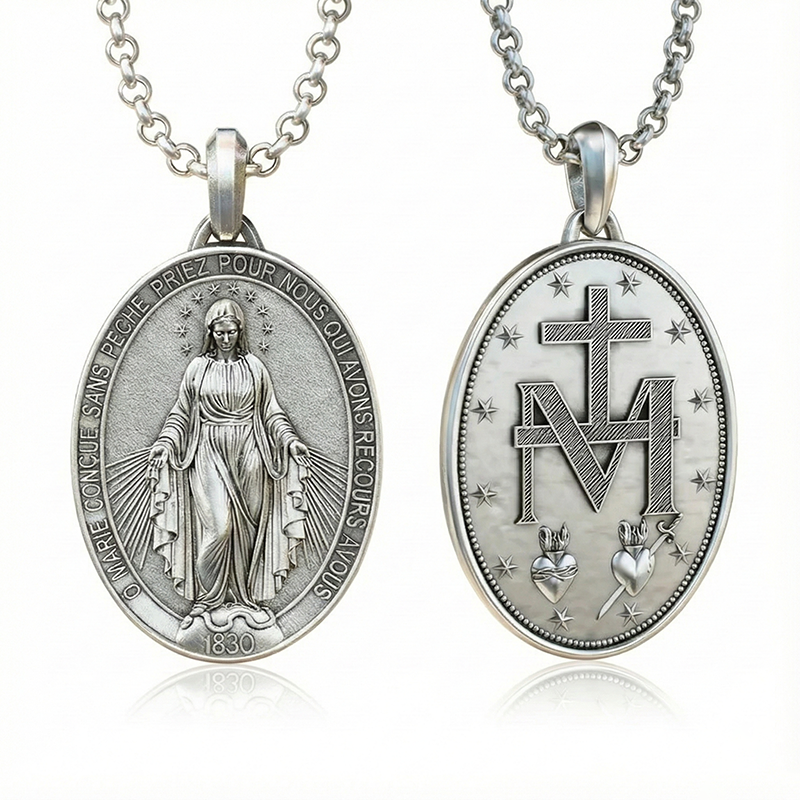 New Miraculous Medal Necklace-KKICO