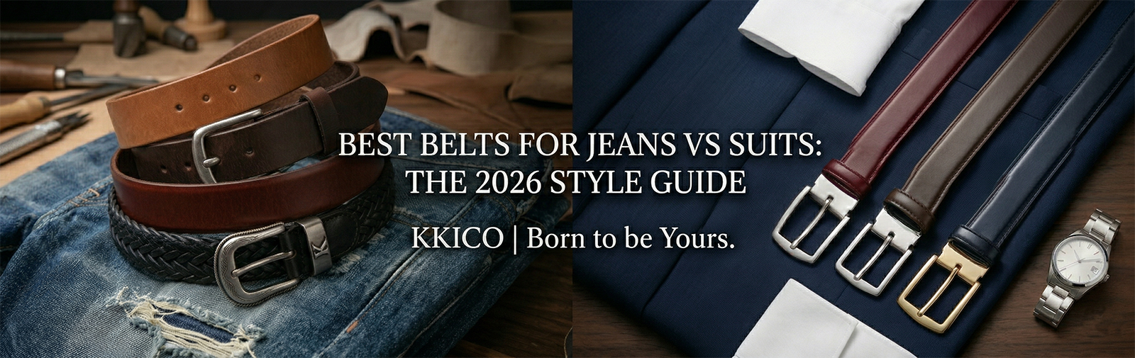 Best Belts for Jeans vs. Suits: The 2026 Style & Formality Guide-KKICO