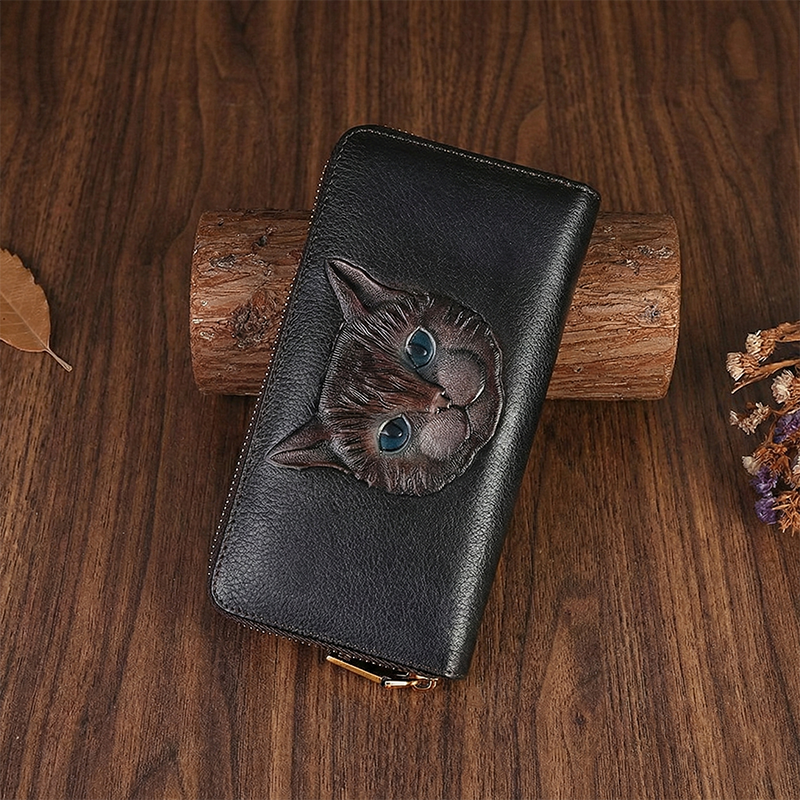 Vintage Embossed Genuine Leather Wallet LW02