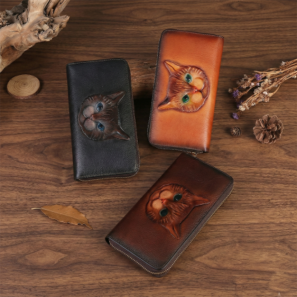 Vintage Embossed Genuine Leather Wallet LW02