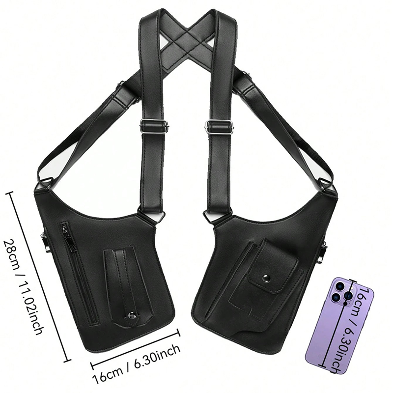Vintage PU Leather Shoulder Harness Bag PB02-KKICO