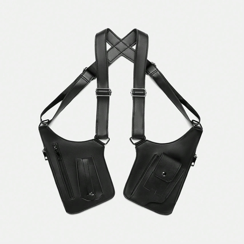 Vintage Leather Shoulder Harness Bag VB34