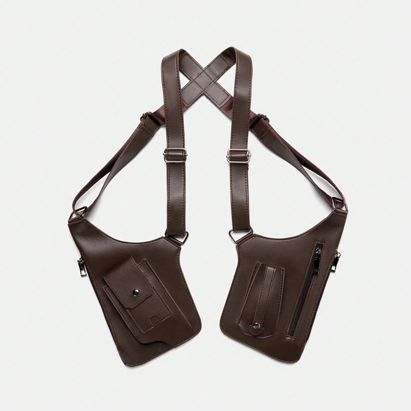 Vintage Leather Shoulder Harness Bag VB34