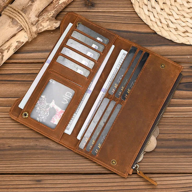 Leather Card Holder Wallet-KKICO