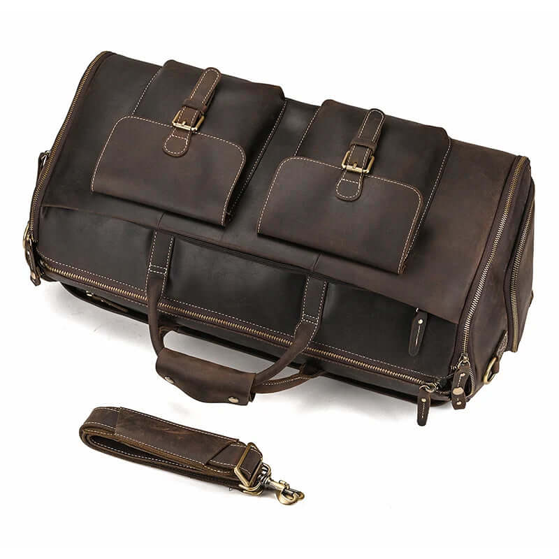 Mens Leather Duffel Bag VB00-KKICO