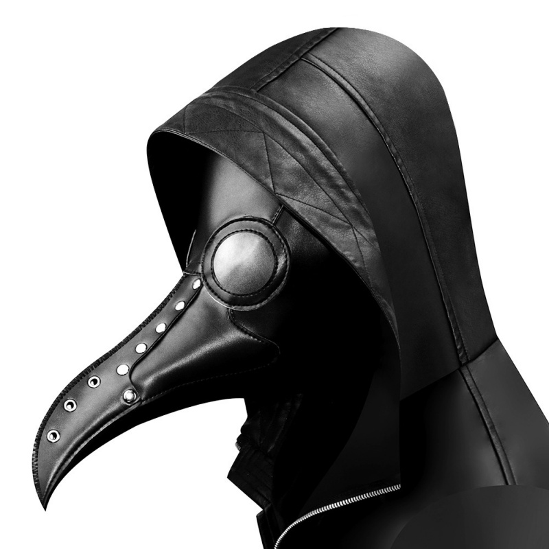 Steampunk Plague Doctor Mask PU Leather Halloween Cosplay Mask