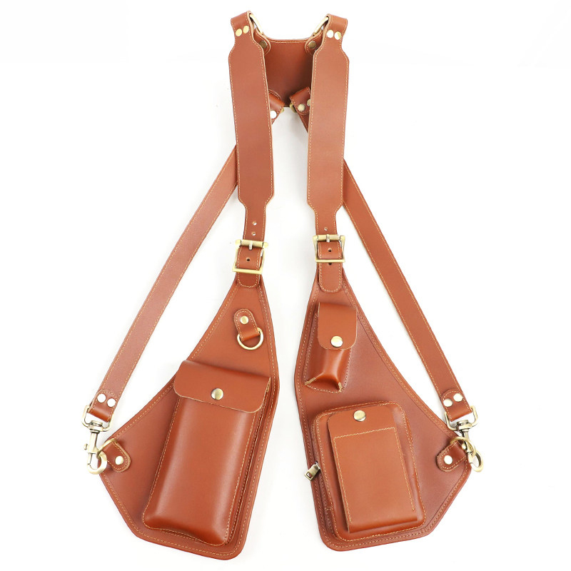 Vintage Leather Shoulder Harness Bag VB34