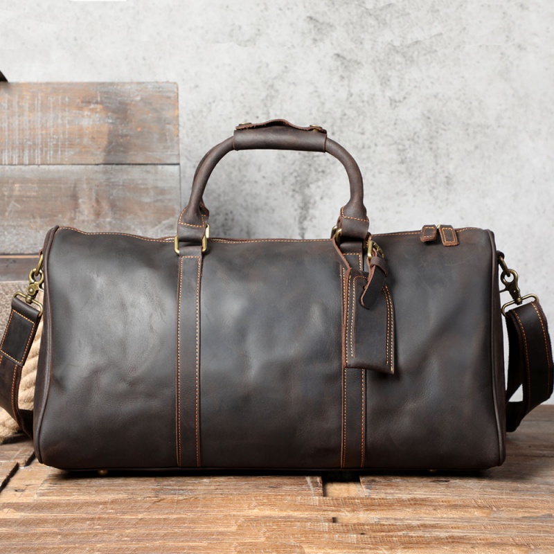 Vintage Leather Travel Duffle Bag VB43-KKICO