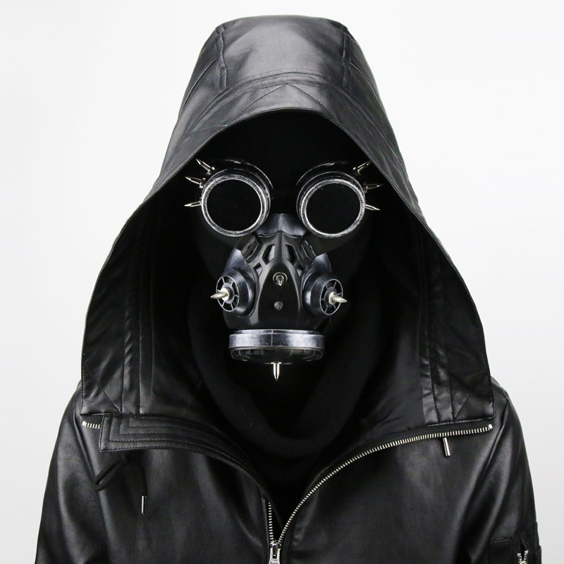 Steampunk Goggles and Gas Mask Costume Set for Halloween Cosplay