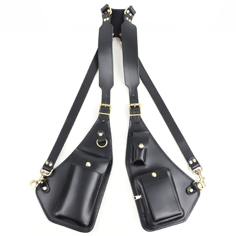 Vintage Leather Shoulder Harness Bag VB34