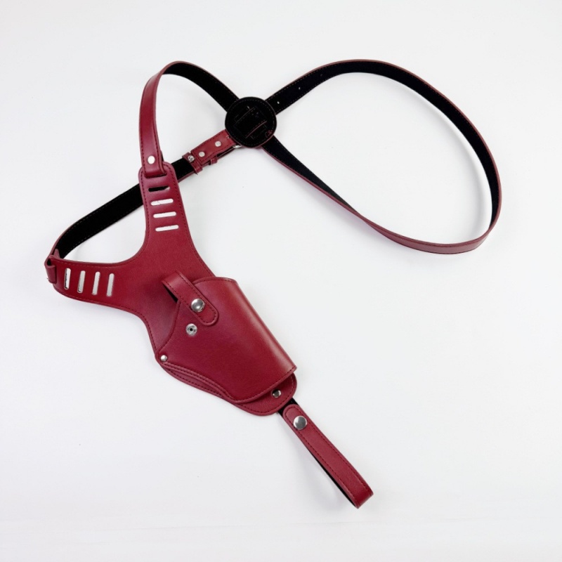 Adjustable Leather Gun Shoulder Holster for Men – Underarm Pistol Holster Harness