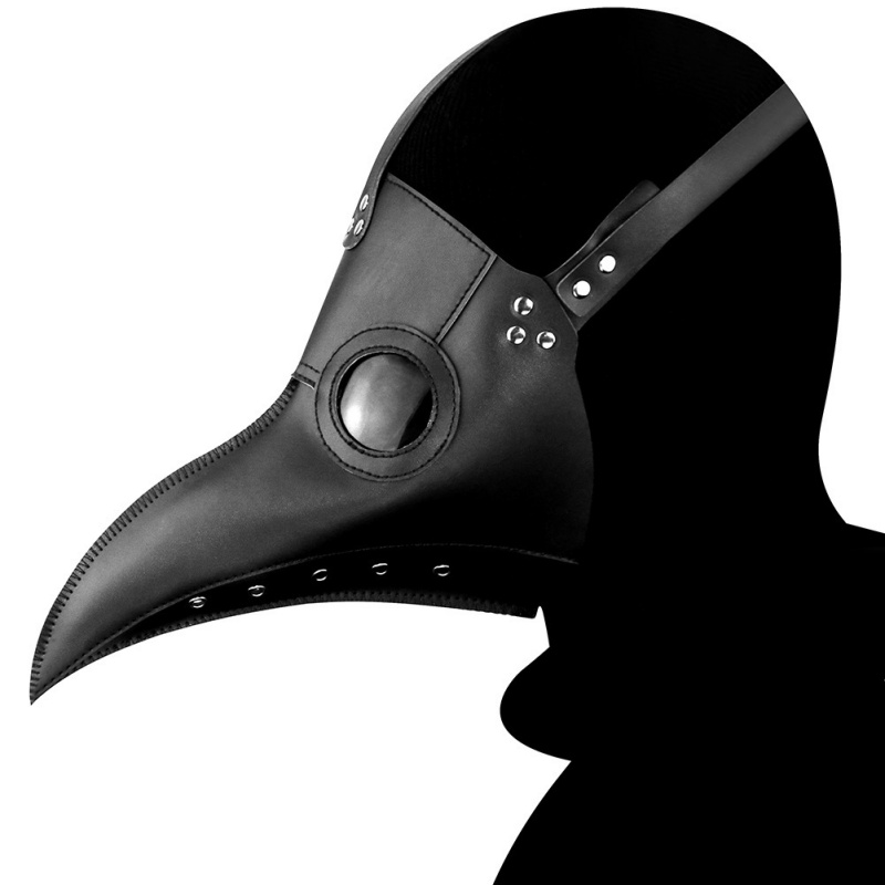 Steampunk Plague Doctor Mask PU Leather Halloween Cosplay Mask