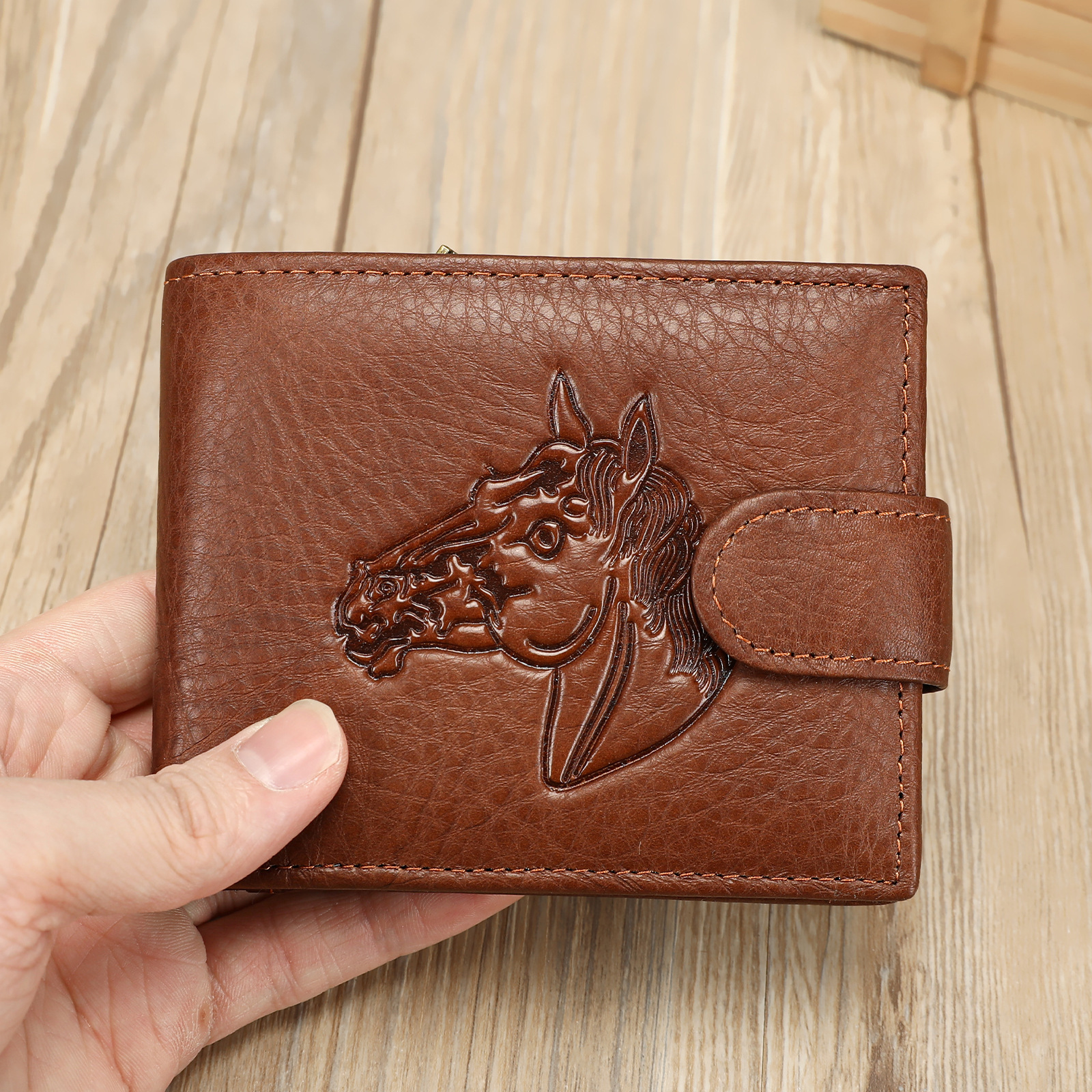 Vintage Embossed Genuine Leather Wallet LW01