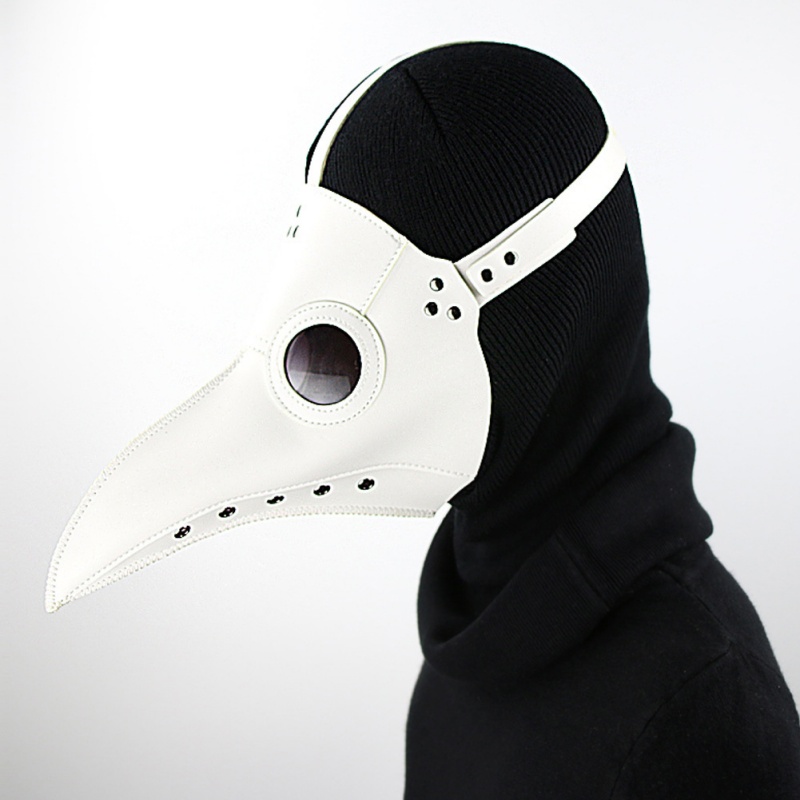 Steampunk Plague Doctor Mask PU Leather Halloween Cosplay Mask