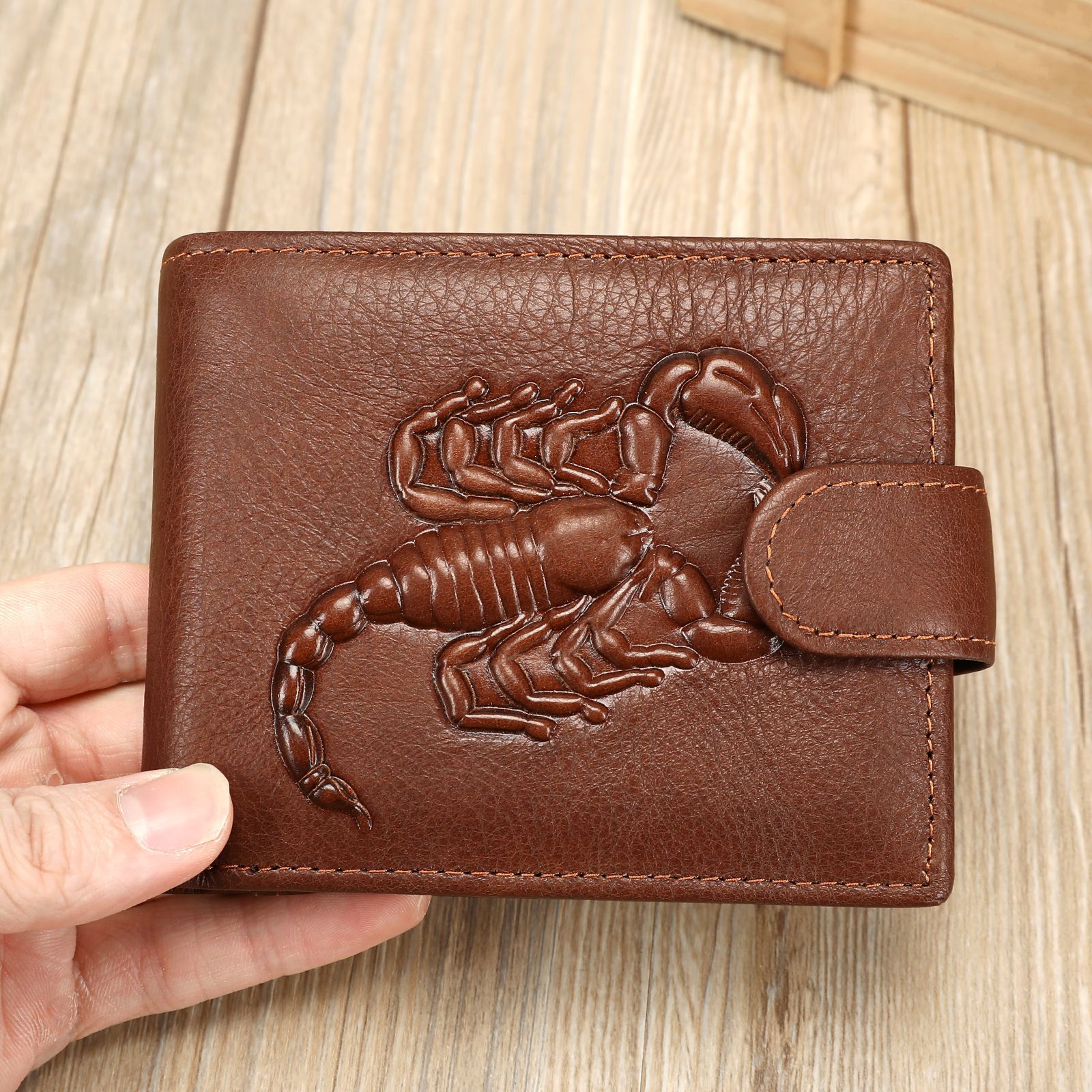 Vintage Embossed Genuine Leather Wallet LW01