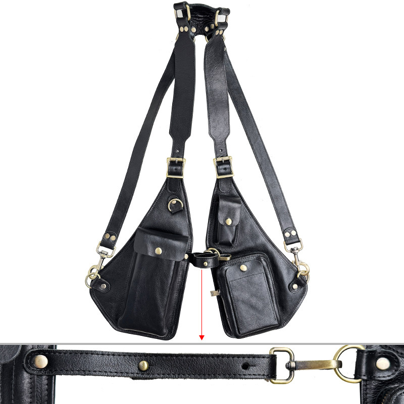 Vintage Leather Shoulder Harness Bag VB34