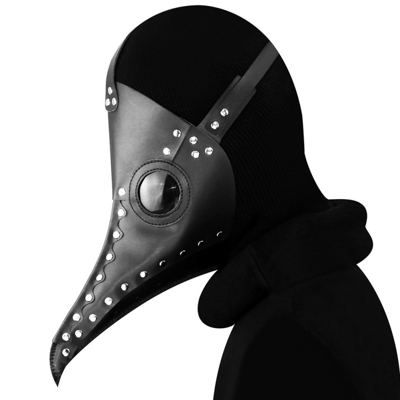 Steampunk Plague Doctor Mask PU Leather Halloween Cosplay Mask