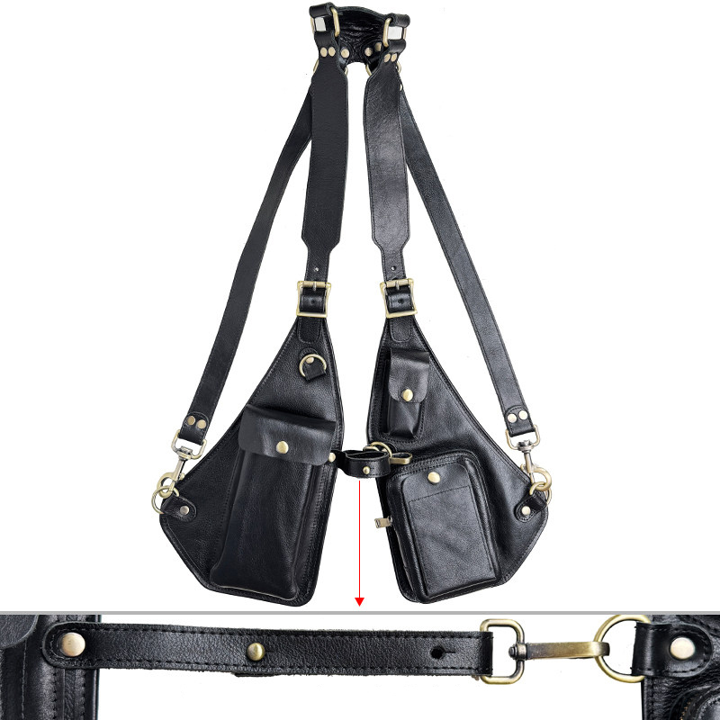 Vintage Leather Shoulder Harness Bag VB34