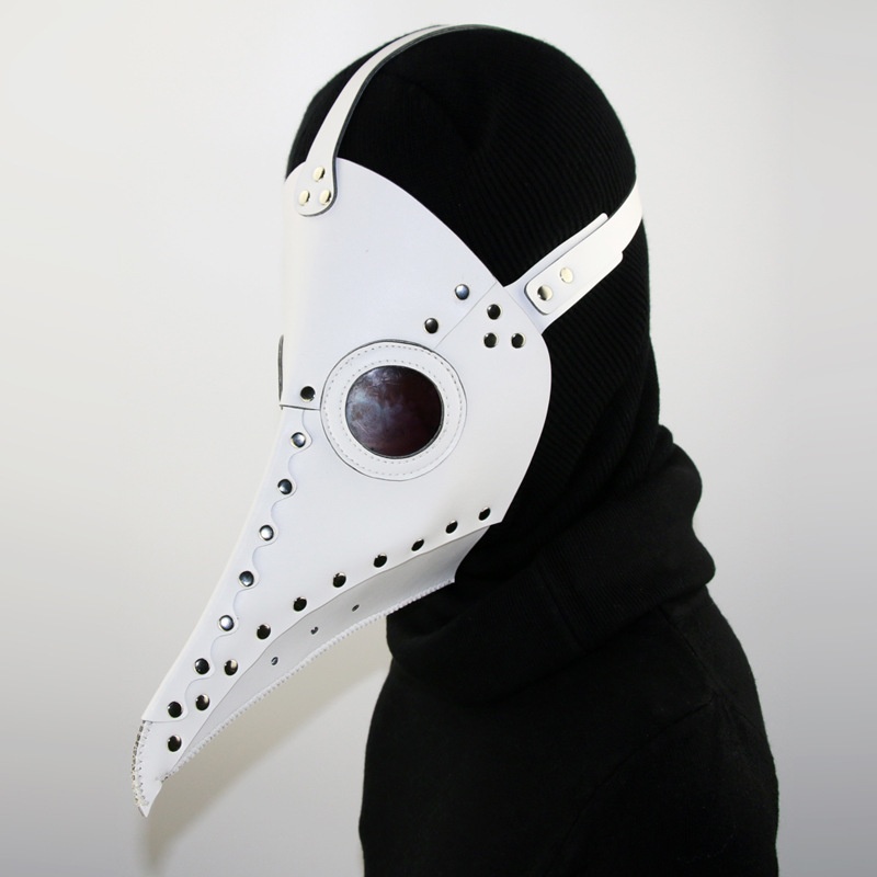 Steampunk Plague Doctor Mask PU Leather Halloween Cosplay Mask