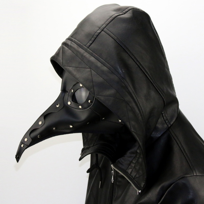 Steampunk Plague Doctor Mask PU Leather Halloween Cosplay Mask