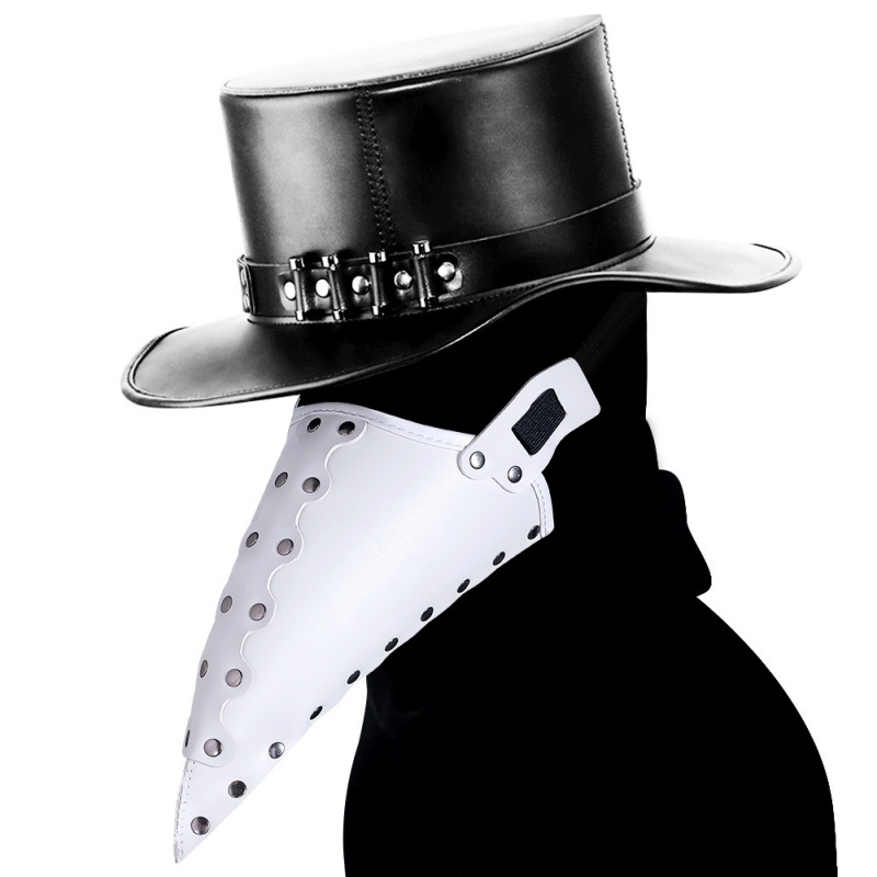 Steampunk Plague Doctor Mask PU Leather Halloween Cosplay Mask
