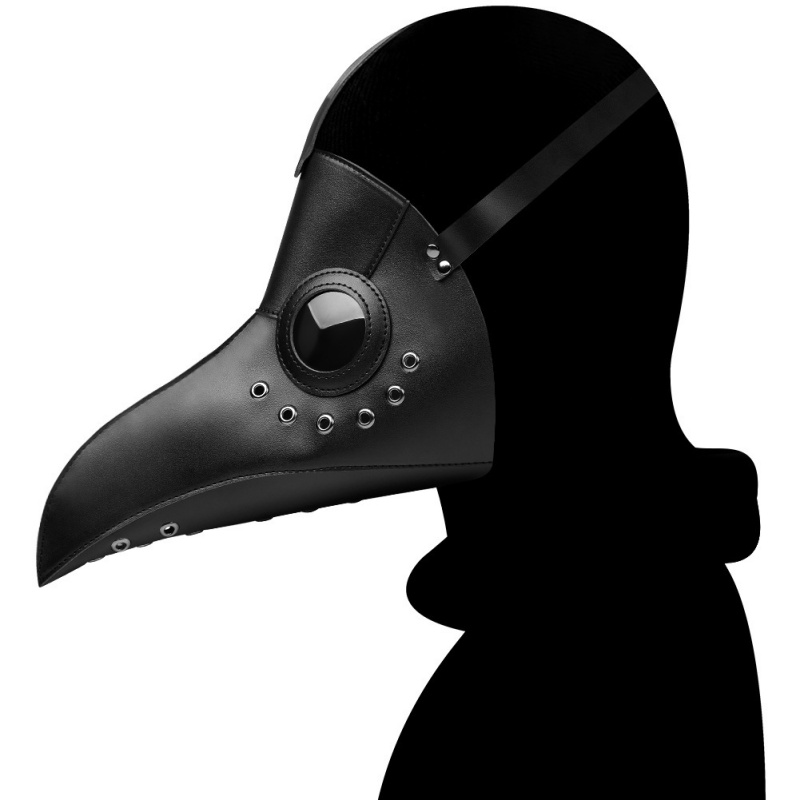Steampunk Plague Doctor Mask PU Leather Halloween Cosplay Mask