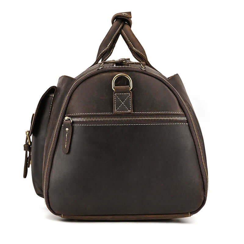 Mens Leather Duffel Bag VB00-KKICO