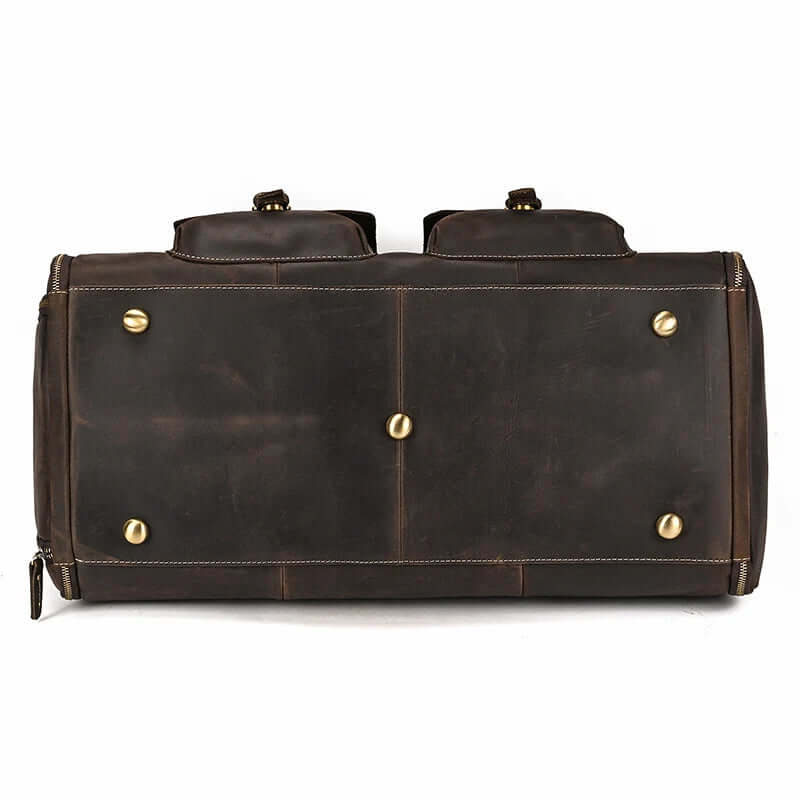 Mens Leather Duffel Bag VB00-KKICO