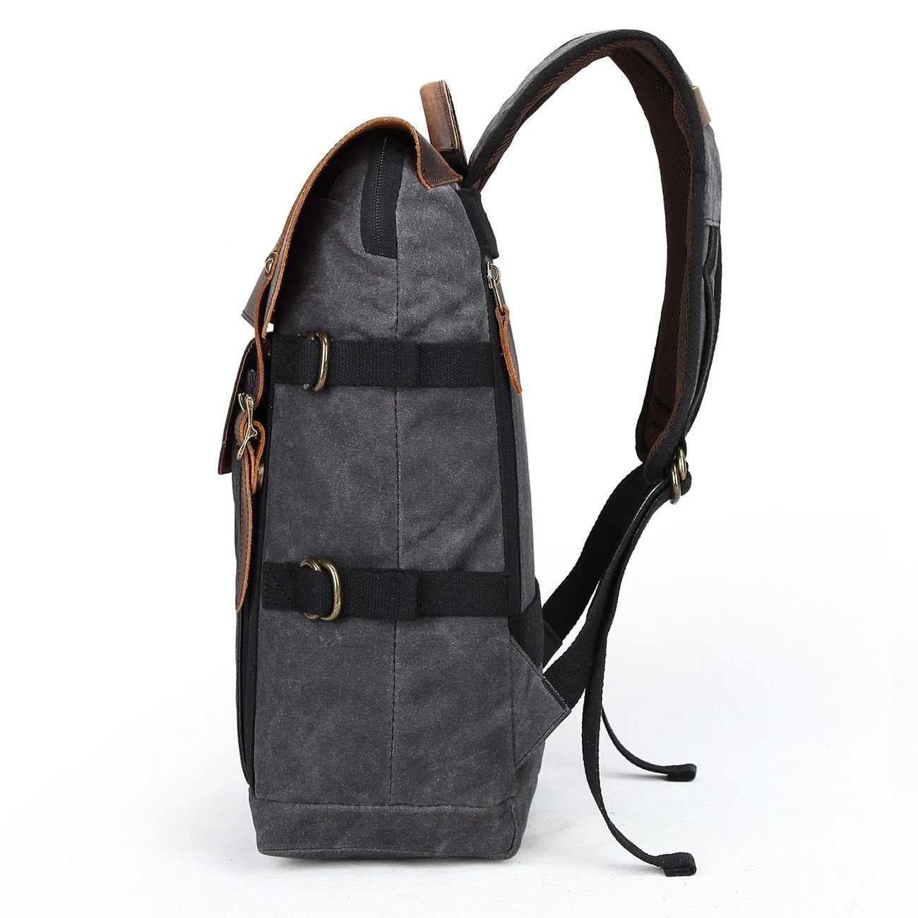Canvas and Leather Camera Backpack CB07-KKICO