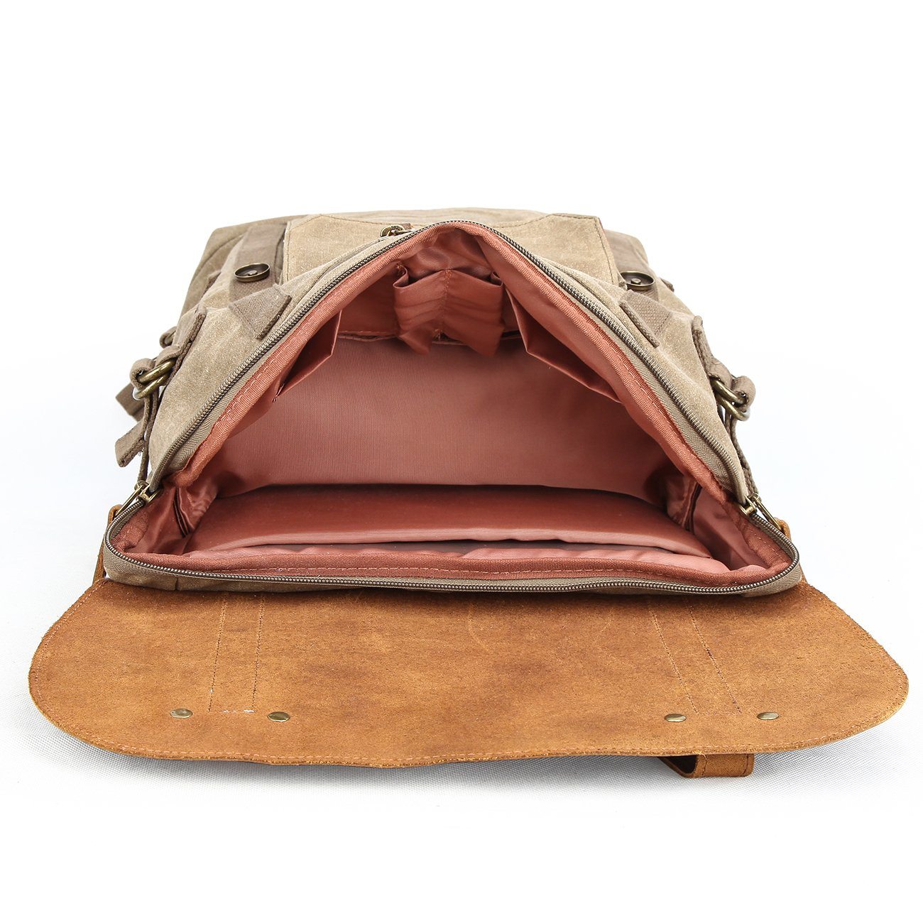 Canvas and Leather Camera Backpack CB07-KKICO