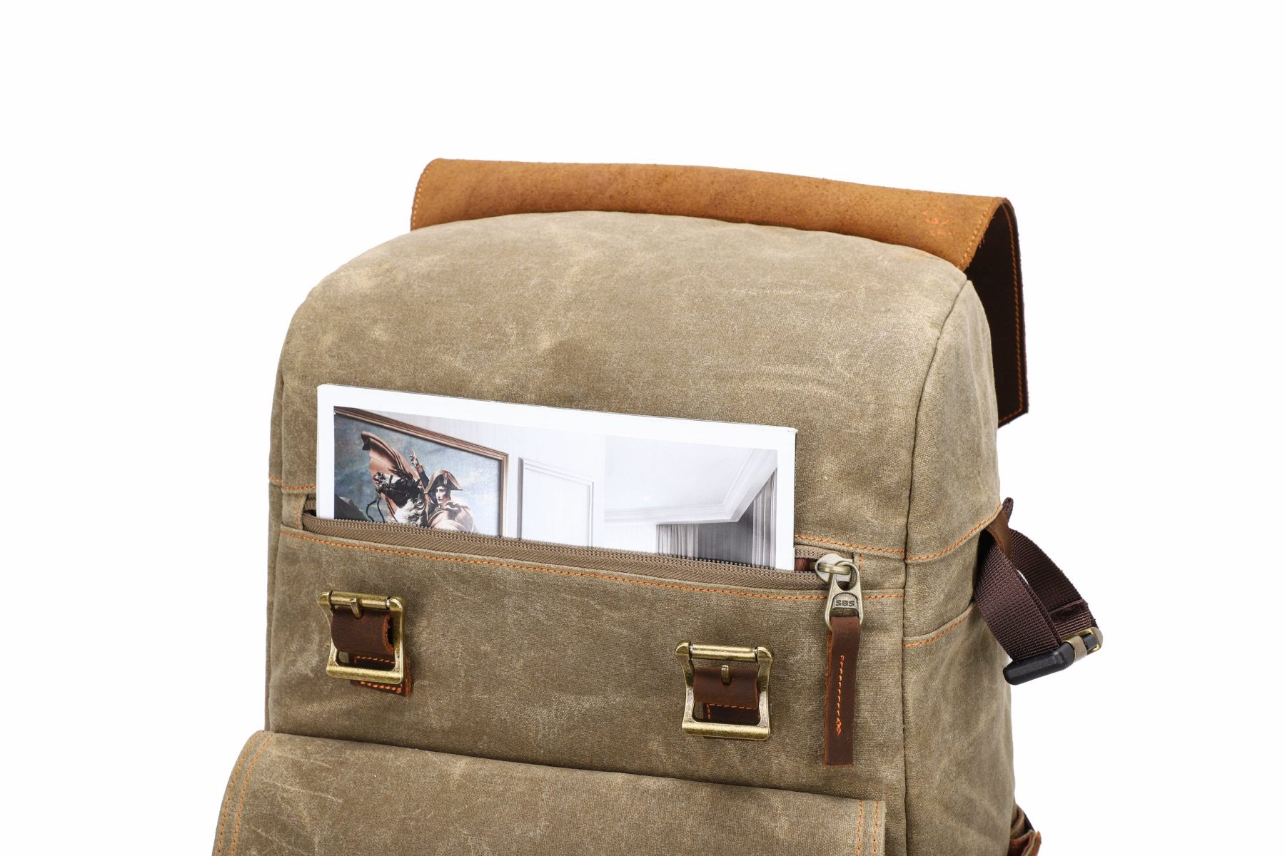 Waxed Canvas Camera Backpack CB08-KKICO