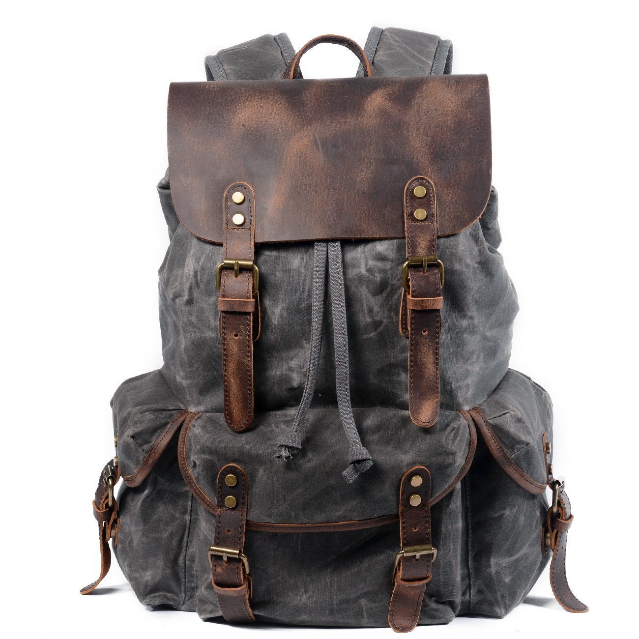 Canvas Leather Backpack CB10-KKICO
