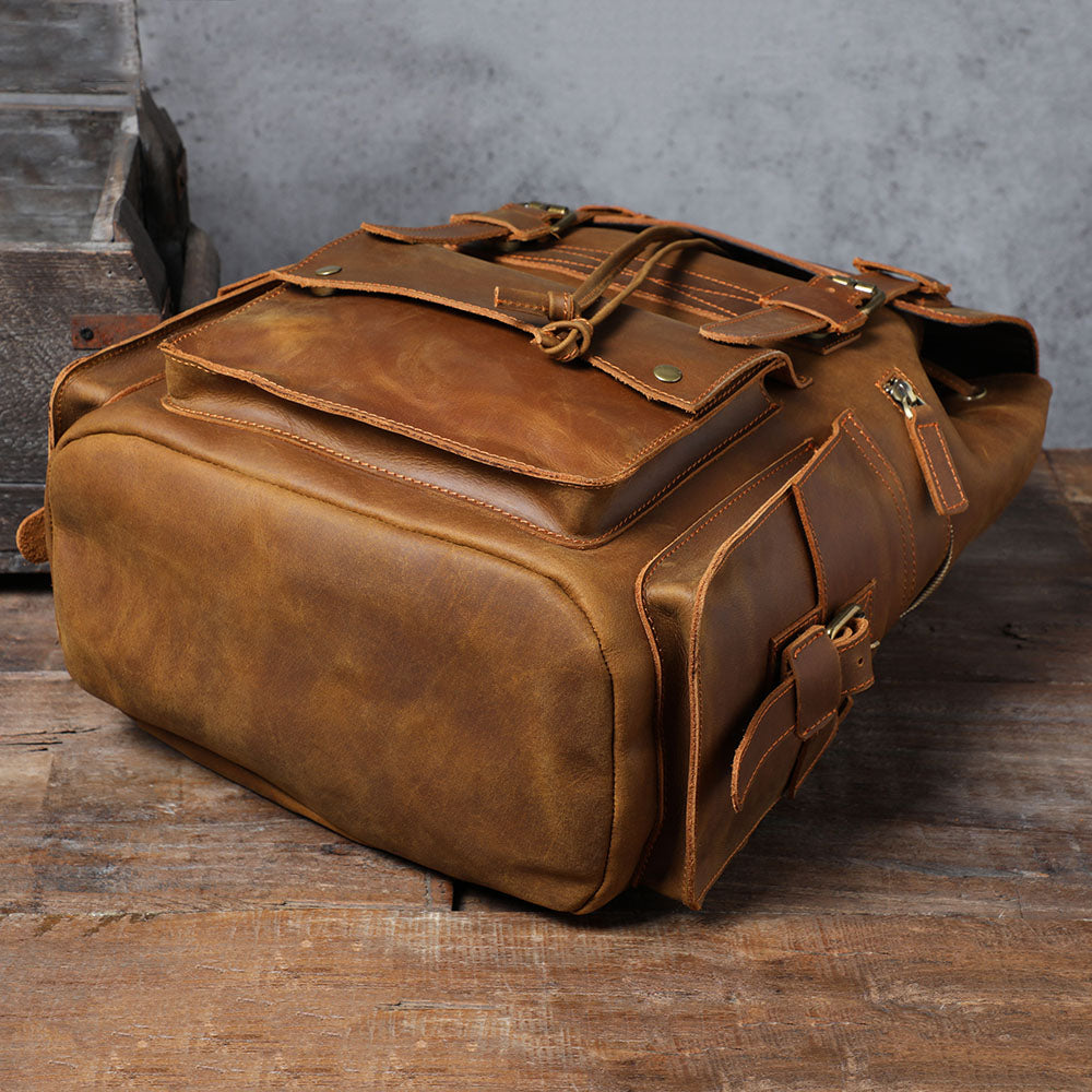 leather backpack bag