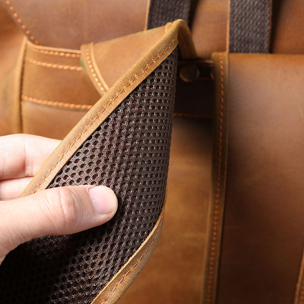 leather book bag