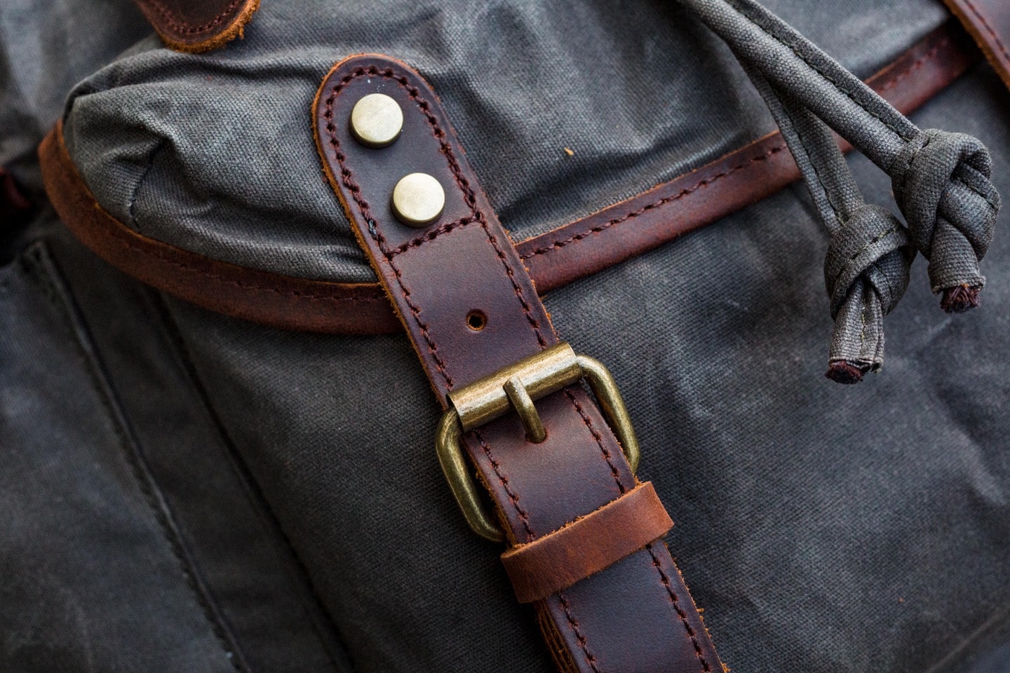 leather laptop backpack