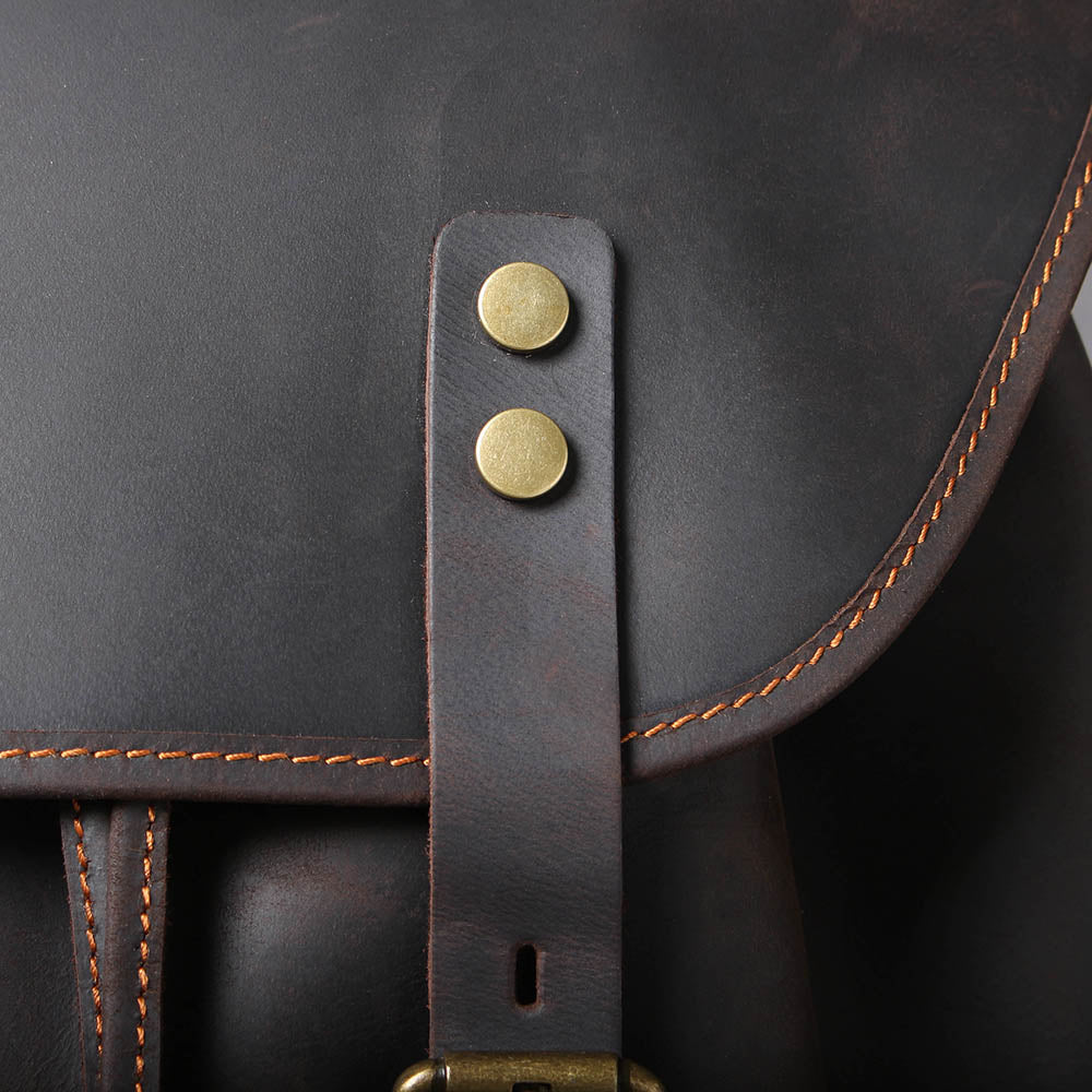 leather travel backpack mens