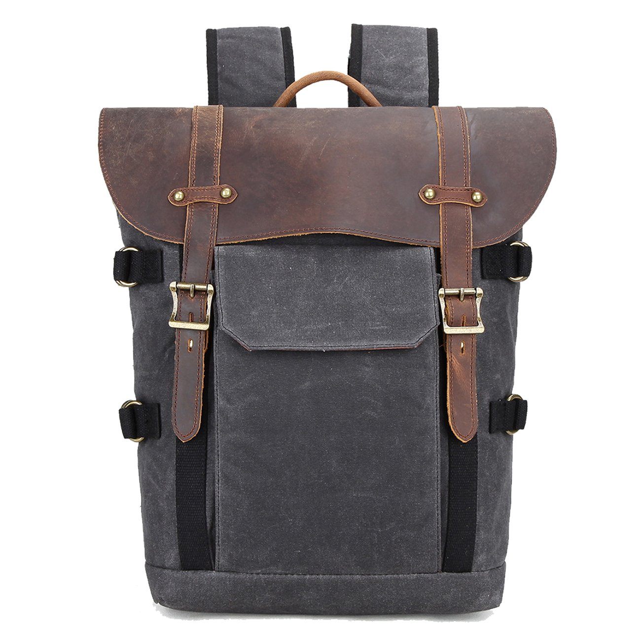 Canvas and Leather Camera Backpack CB07-KKICO