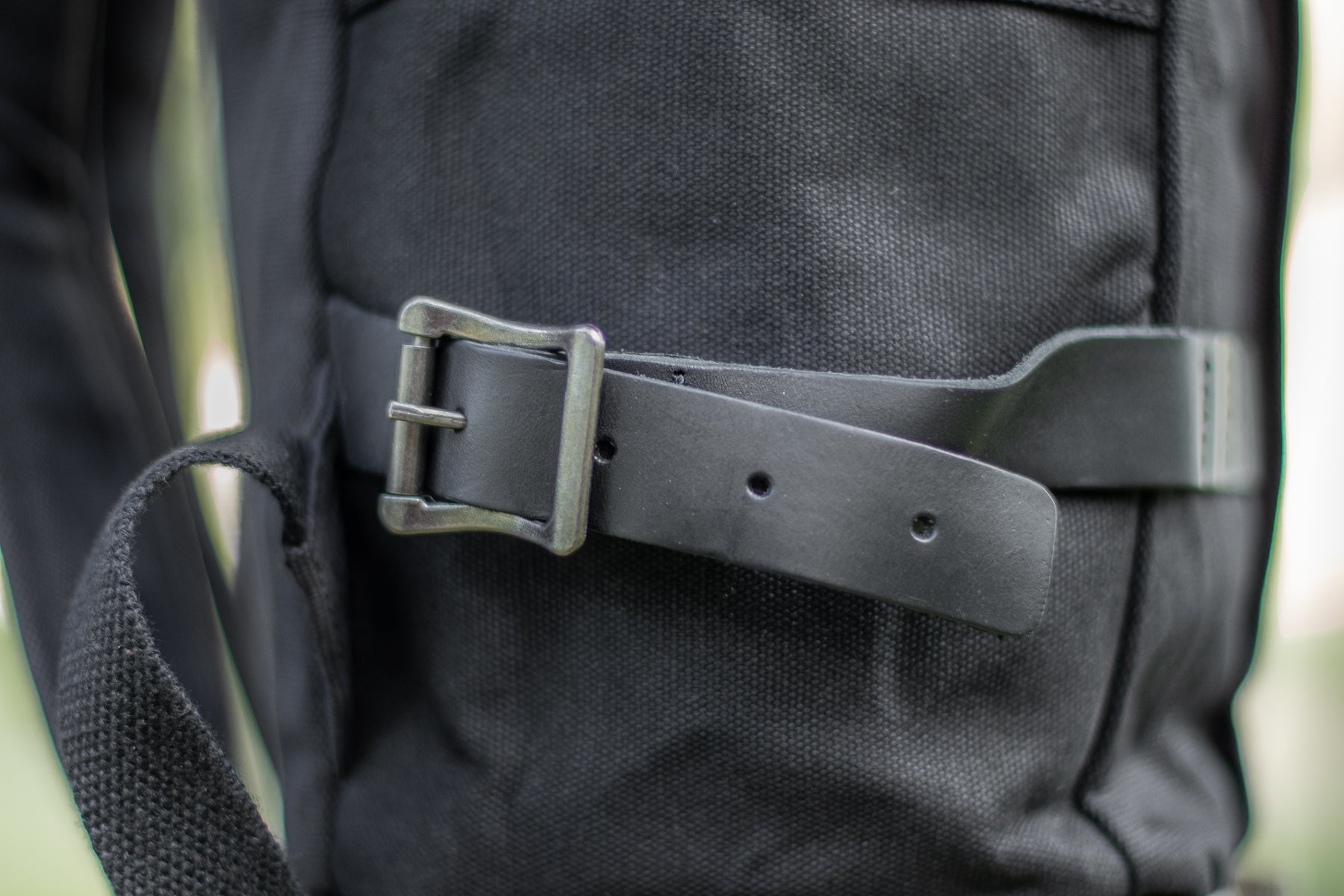 minimalist biker canvas large backpack