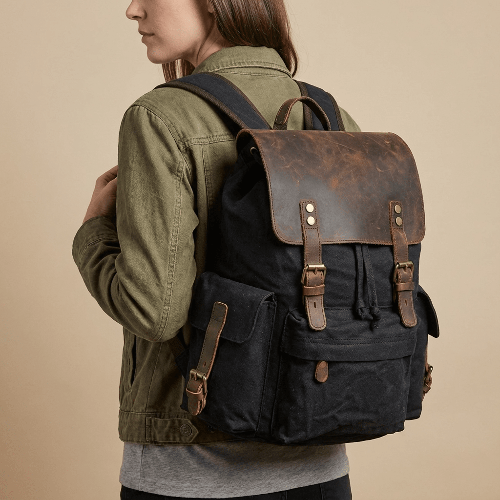 Waxed Canvas Backpack CB23