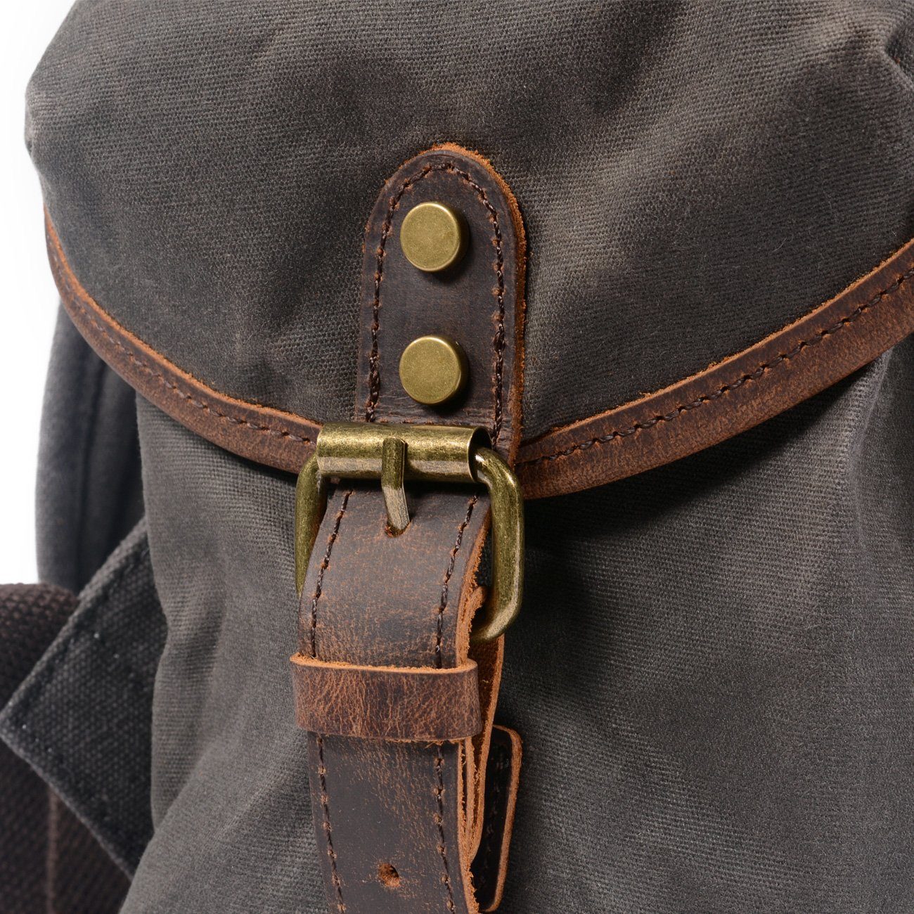 Canvas Leather Backpack CB10-KKICO
