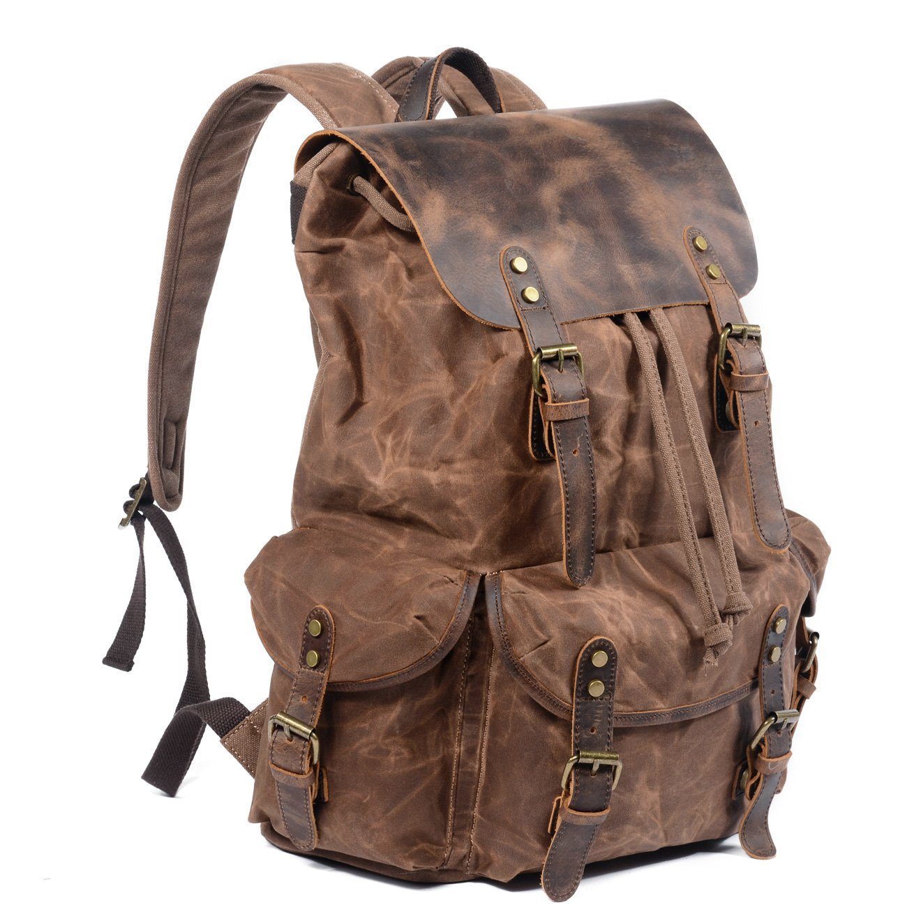 Canvas Leather Backpack CB10-KKICO