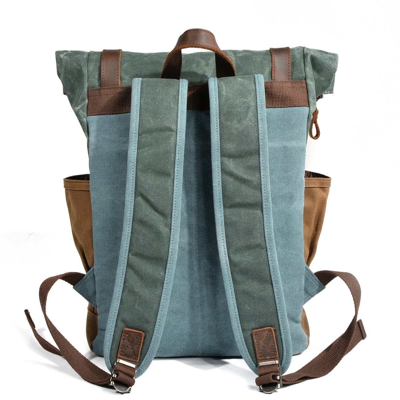 Waxed Canvas Roll Top Backpack CB06-KKICO